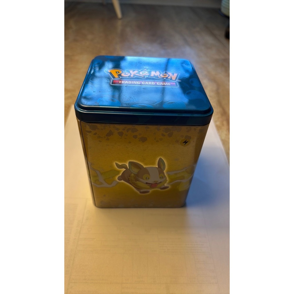 Empty Pokemon TCG Lightning Stacking Tin Pikachu Yamper Manectric